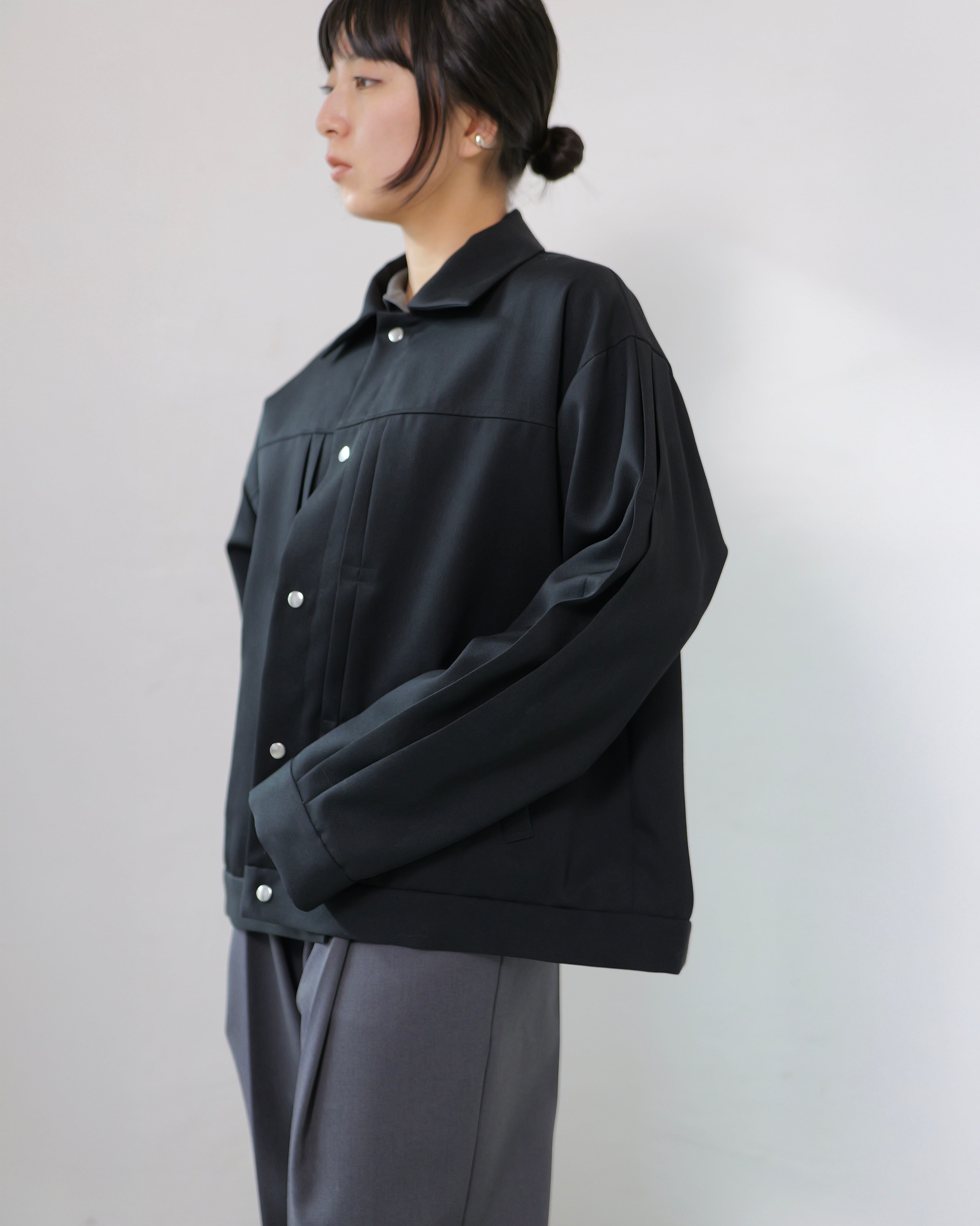 itochi - Wool Gabardine Type 2 Jacket ：Black｜高密度ウールギャバ