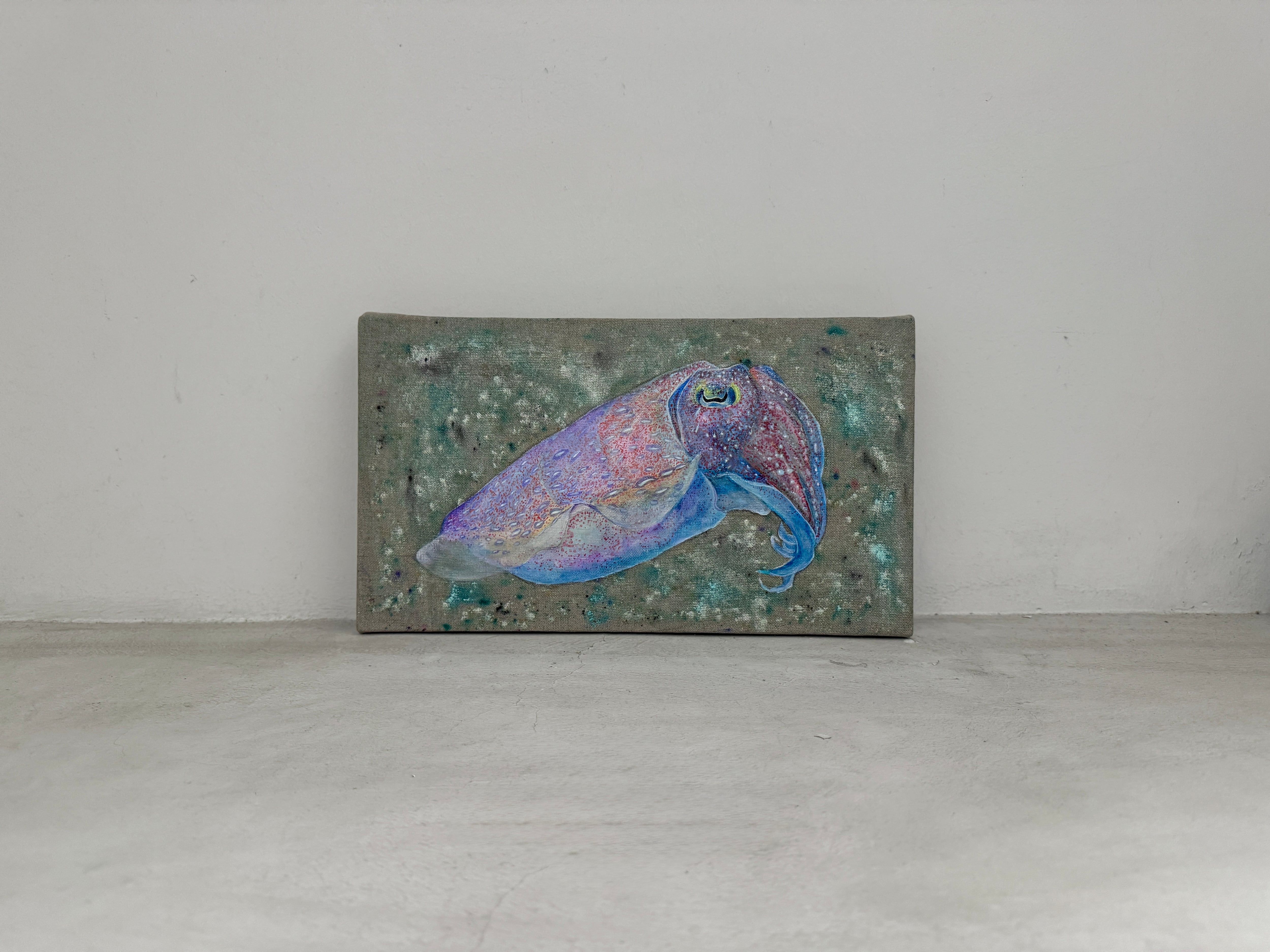 油彩イカ画 Oil color | miyauchiyuka