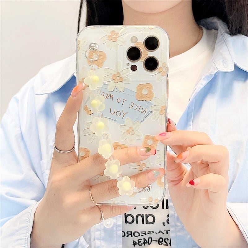 送料無料 元気いっぱい フラワー Iphoneケース ハンドストラップ 花柄 ハート イラスト風 スマホカバー キュート ガーリー ポップ Lamitte Deco トレンド 韓国ファッション ショップ Base店 送料無料 元気いっぱい フラワー Iphoneケース ハンドストラップ 花柄 ハート イラスト風 スマホカバー キュート ガーリー ポップ Lamitte Deco トレンド 韓国ファッション ショップ Base店