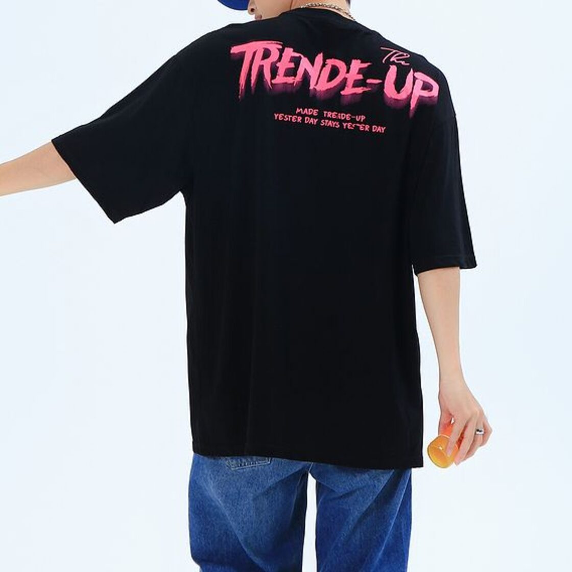 2color ユニセックス Tシャツ 半袖 イラスト 英字 クルーネック 