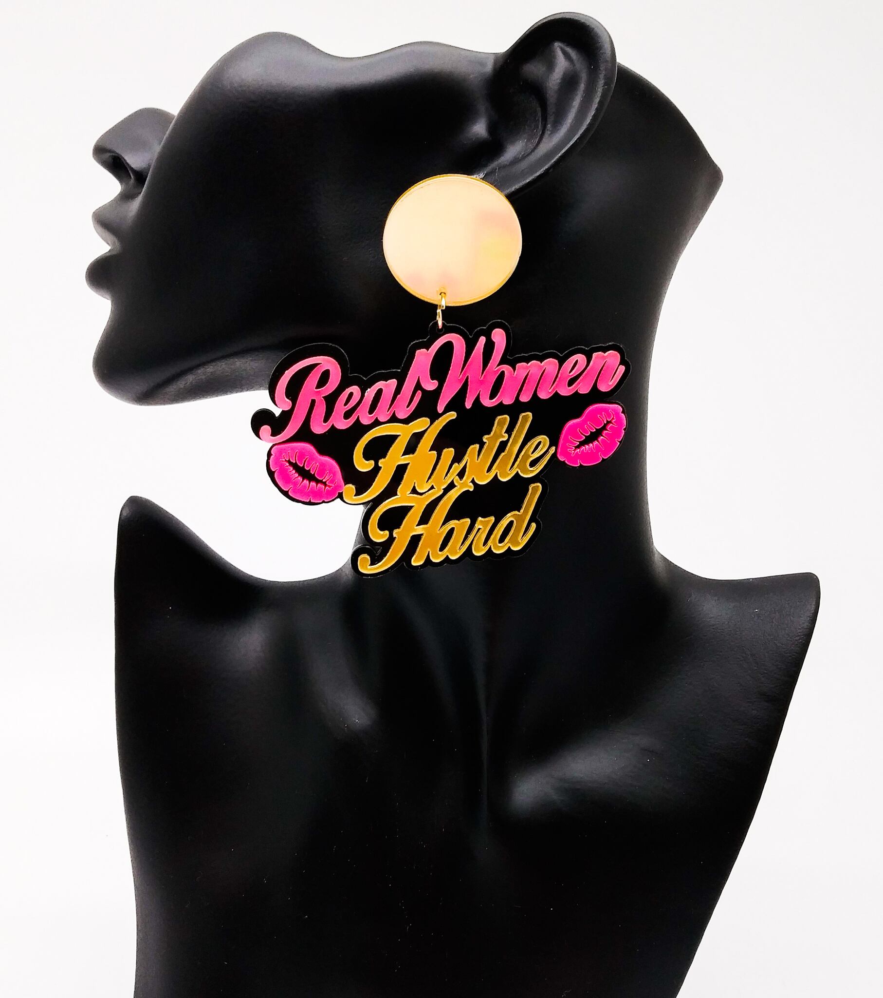 パワフルピアス BIG ハッスル 大振り 大きい 大ふり ピアス イヤリング 唇 クラブ イベント 衣装 ダンス 派手 個性派