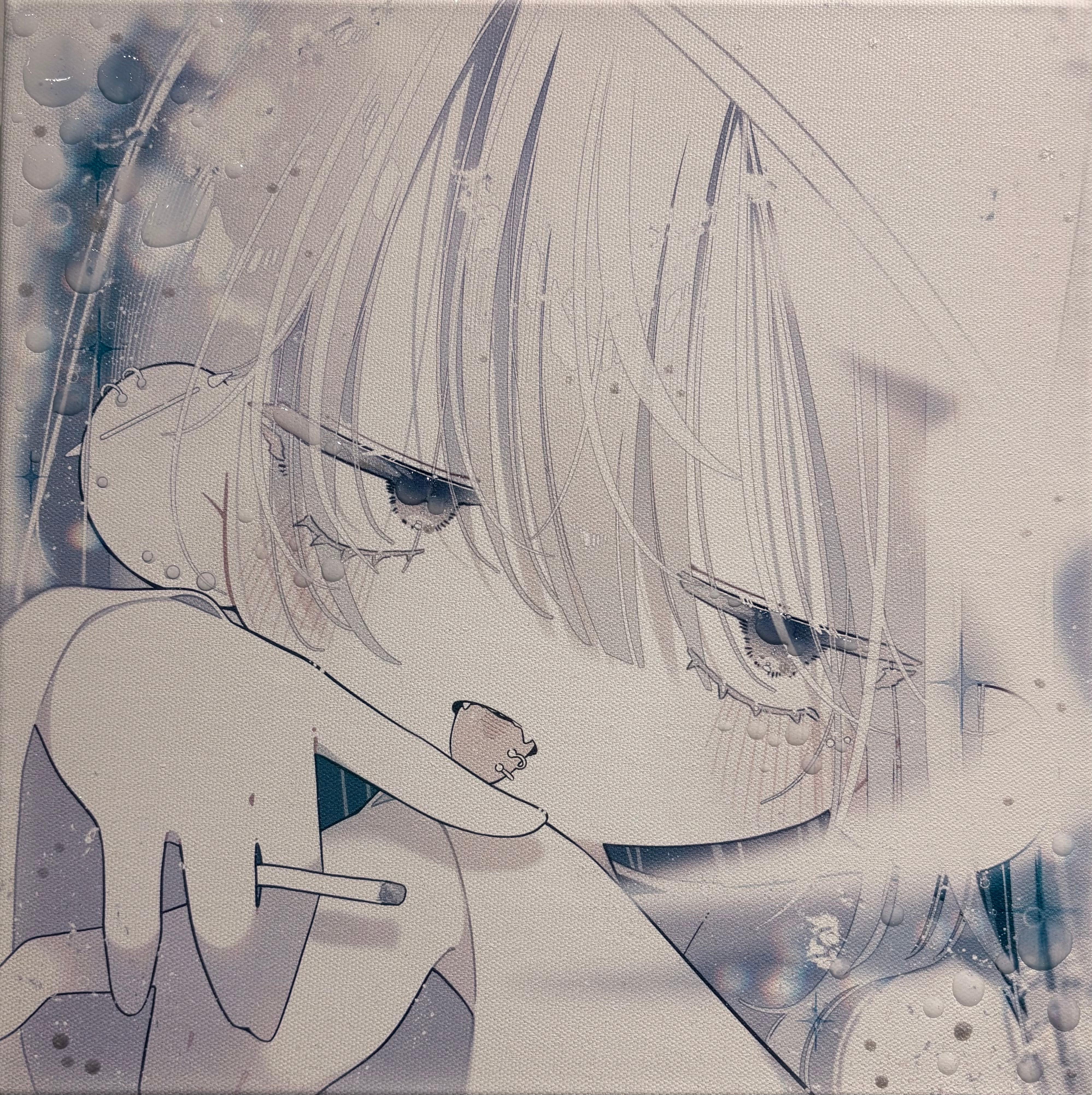 池田満寿夫「虹を飲む女」Woman drinking the Rainbow 1965 銅版画 34