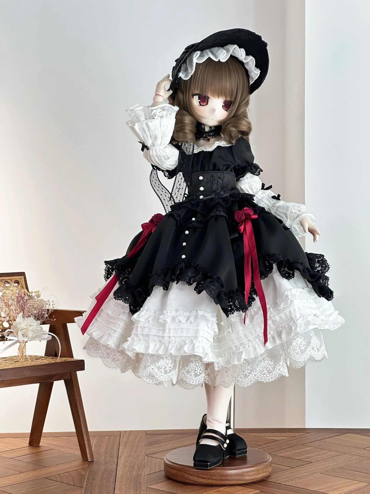 ゴスロリ　アウトフィット mdd myoudollサイズ 1/4(40-50cmドール) | miodollmio