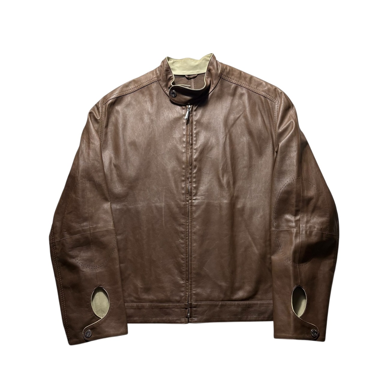 DUNHILL “Automobile Tailors” goatskin riders jacket