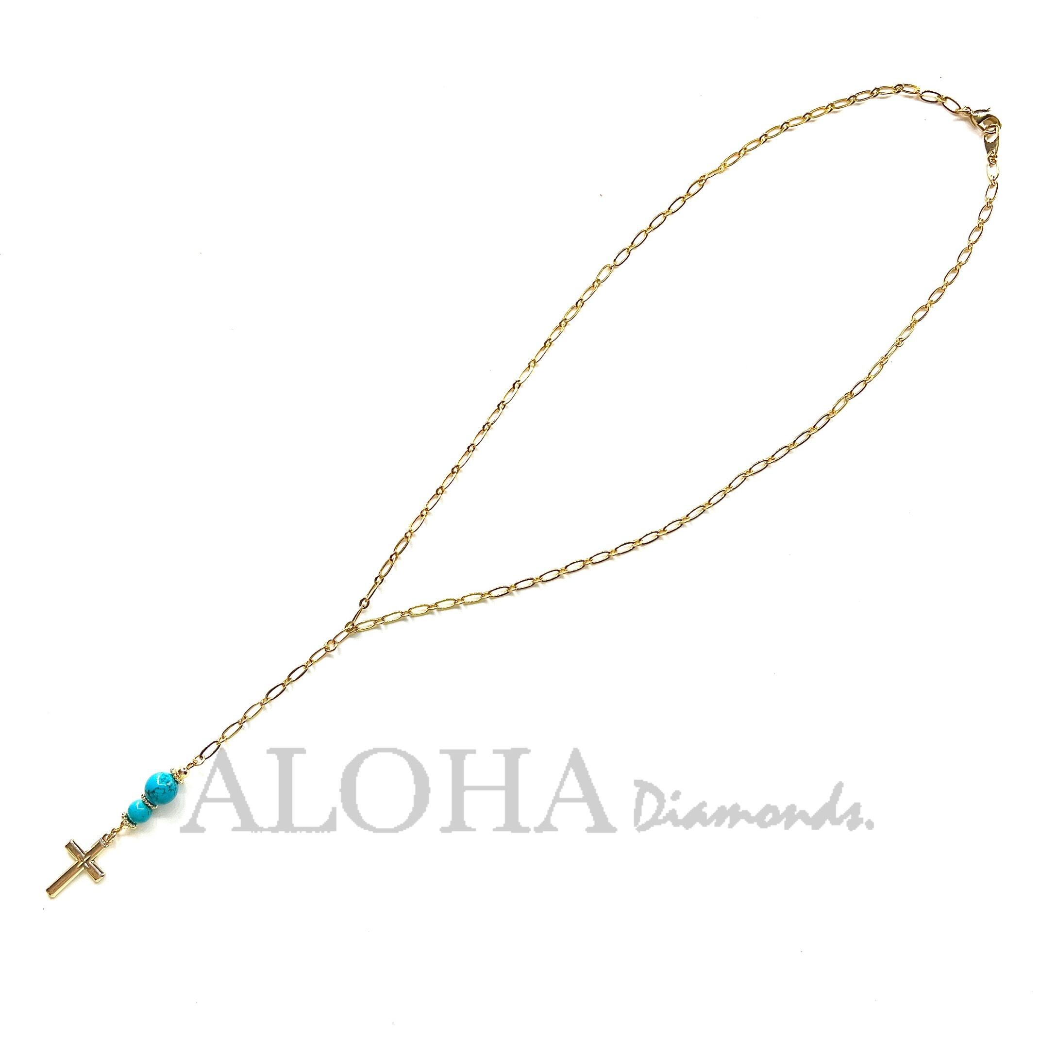 ✴︎✴︎✴︎Turquoise Light✴︎✴︎✴︎ネックレス・ゴールド