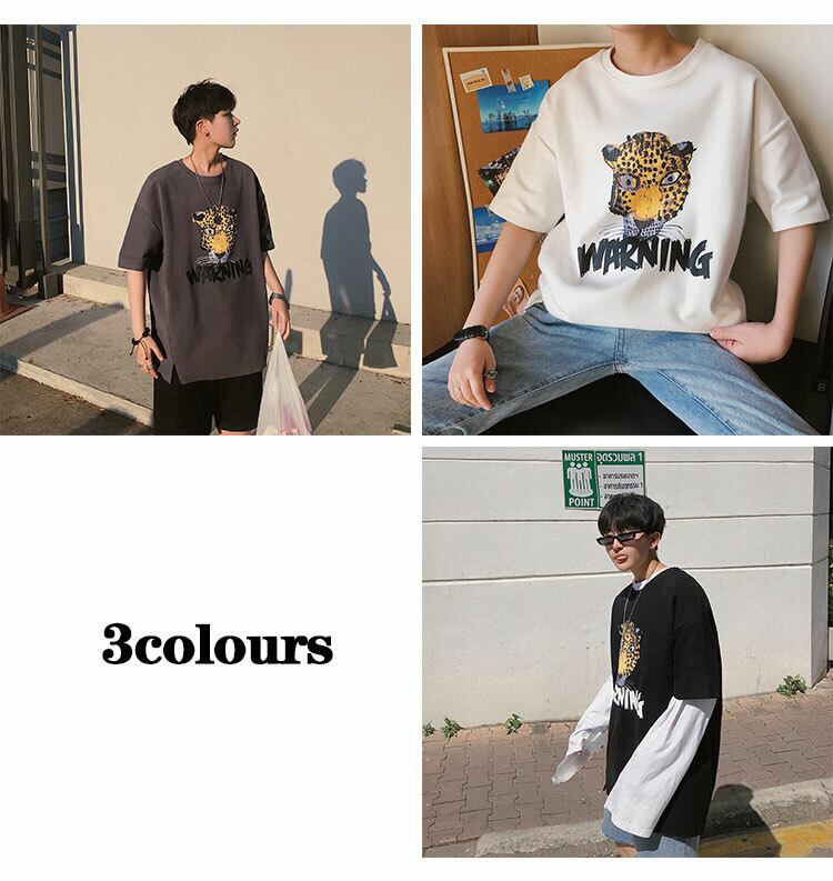 全3色 Tシャツ カットソー プリント カジュアル シンプル