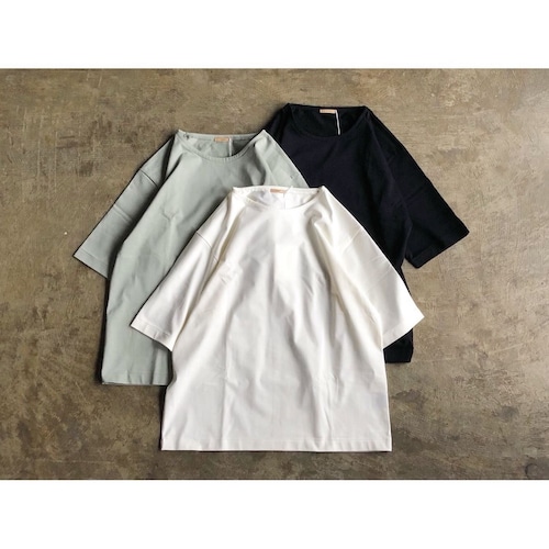 LAMOND (ラモンド) Organic Cotton Basque Half Sleeve Shirt