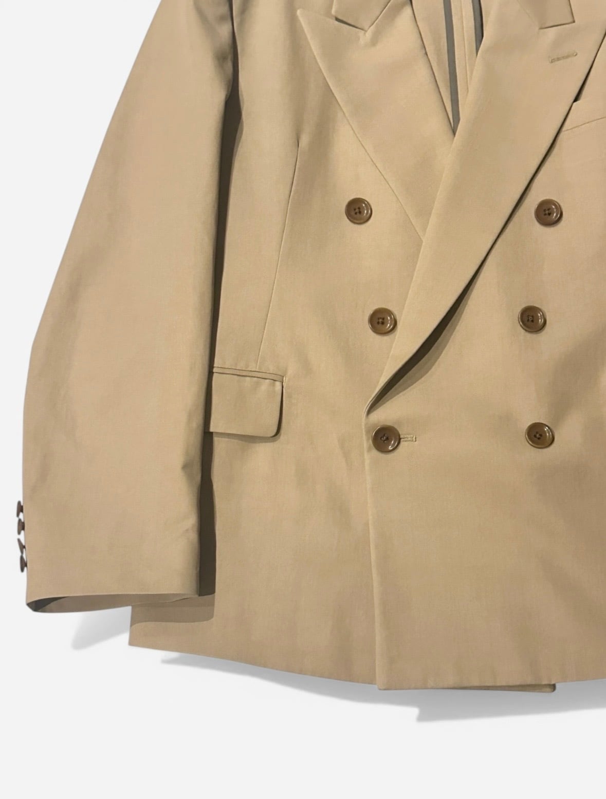 FUMIKA_UCHIDA  [TWILL PEAKED LAPEL DOUBLE JACKET]