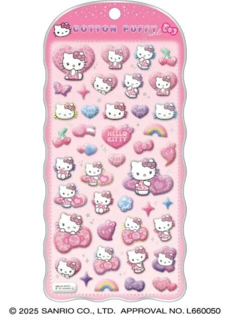 クラックス 正規品 コットンパフィーシール サンリオ 6枚 コンプリート セキグチ 極少量入荷 クラックス 正規品 マイメロディ クロミ コットン