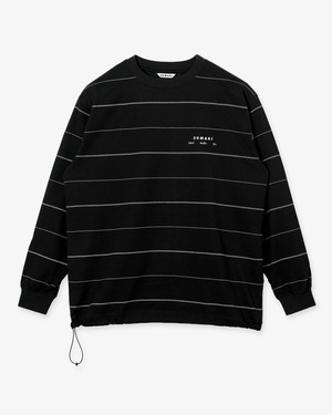 HEMCODE THIN BORDER LONG-SLEEVE T (BLACK)