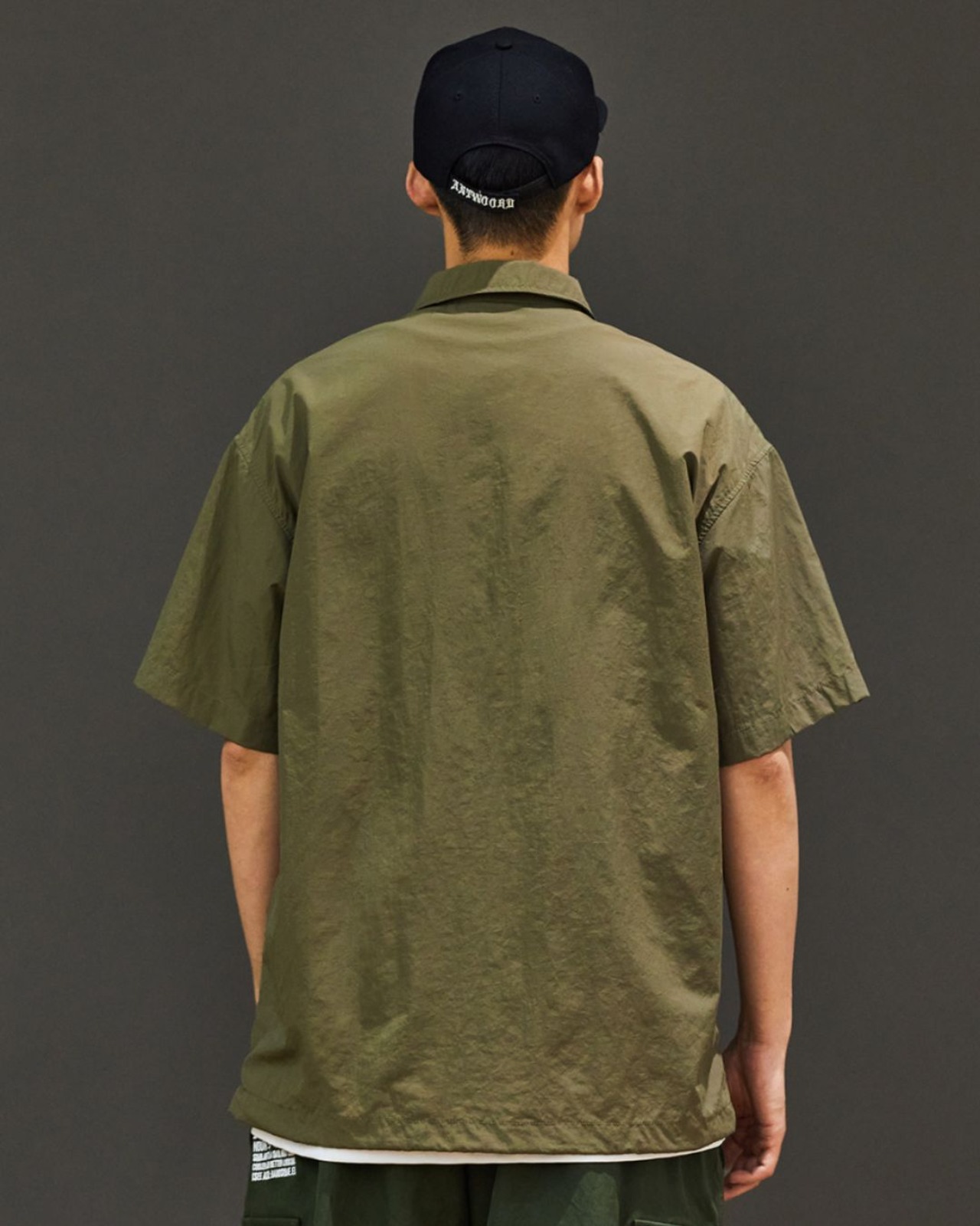 オーバーサイズオープンカラー半袖シャツ　S0402