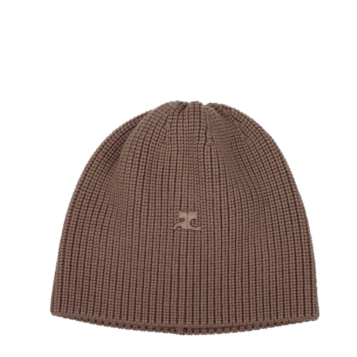 【新品】COURRÈGES クレージュ レディース 帽子 メリノウール ブラウン 325MCP017FI0036MOCHA