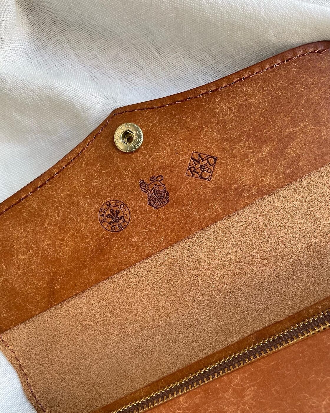 R&D.M.Co-】WALLET PLAIN 長財布 レザーウォレット 財布 カウレザー 