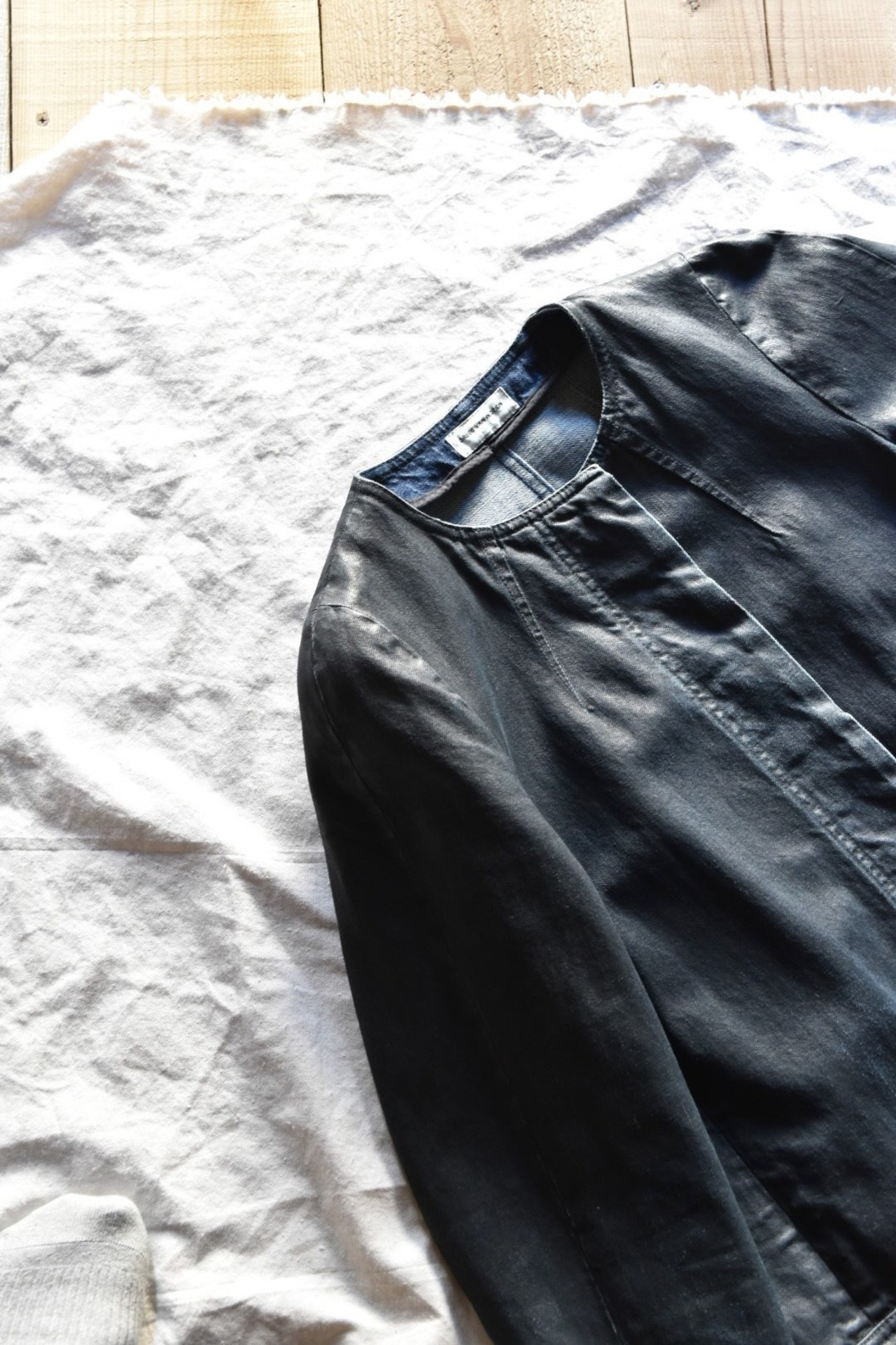 "DRIES VAN NOTEN" Denim coated coat