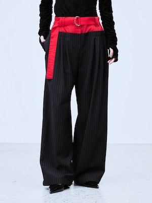 【26AW】THINGS THAT MATTER シングスザットマター / パンツ / LAYERED WAIST TUCK WIDE PANTS. 0586TM0641P