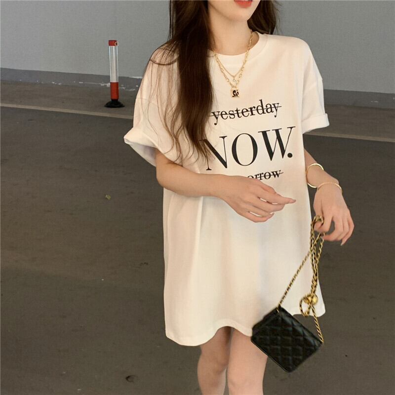 Tシャツ サマー薄手ルーズホワイトトップス 大人ガーリー スウィート キュート カジュアル 夏物 ブラックストロベリース80082219915