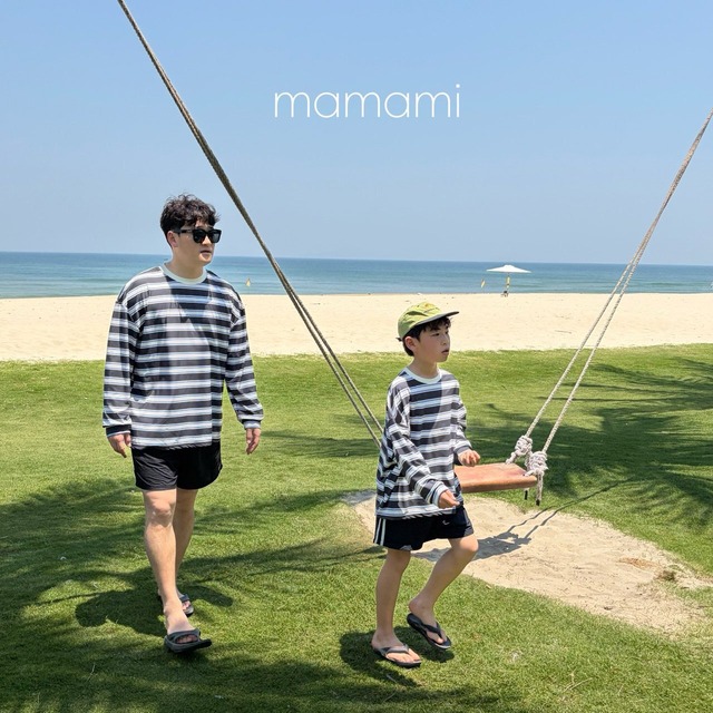 【予約】stripe rashguard/ mamami（adult）