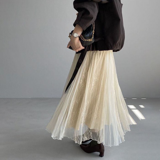 lace layered skirt 14834