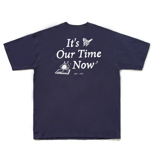 It's our time now tee（Navy）