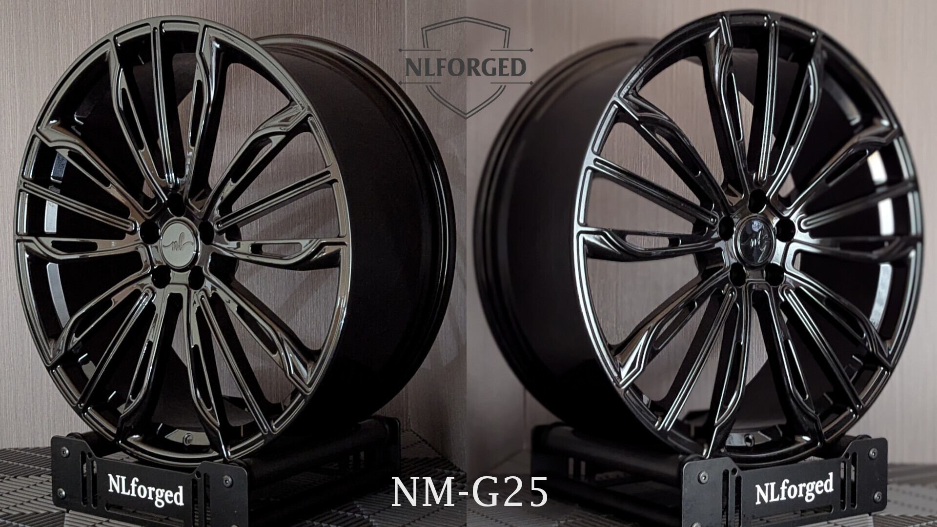 24インチ 6穴 モノブロック 鍛造ホイール 4本セット シルバー NM-G25