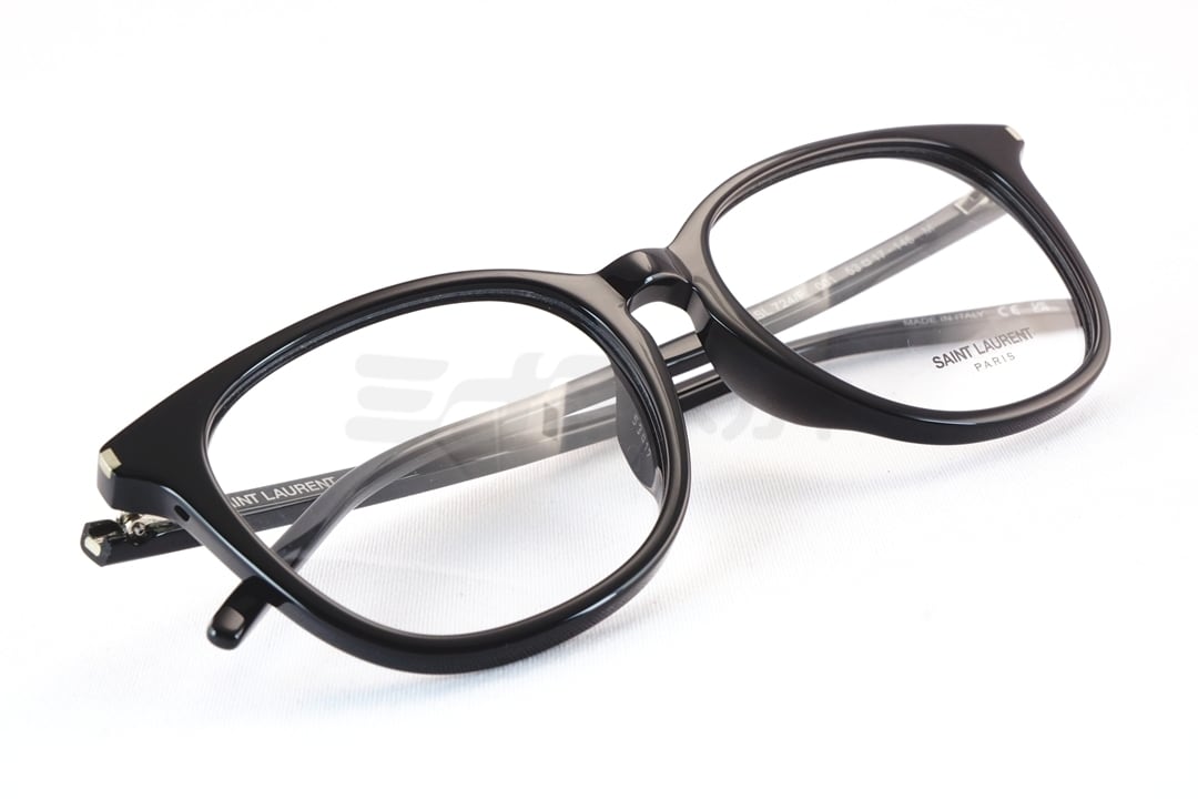 SAINT LAURENT メガネ SL724/F 001 ウェリントン メンズ レディース