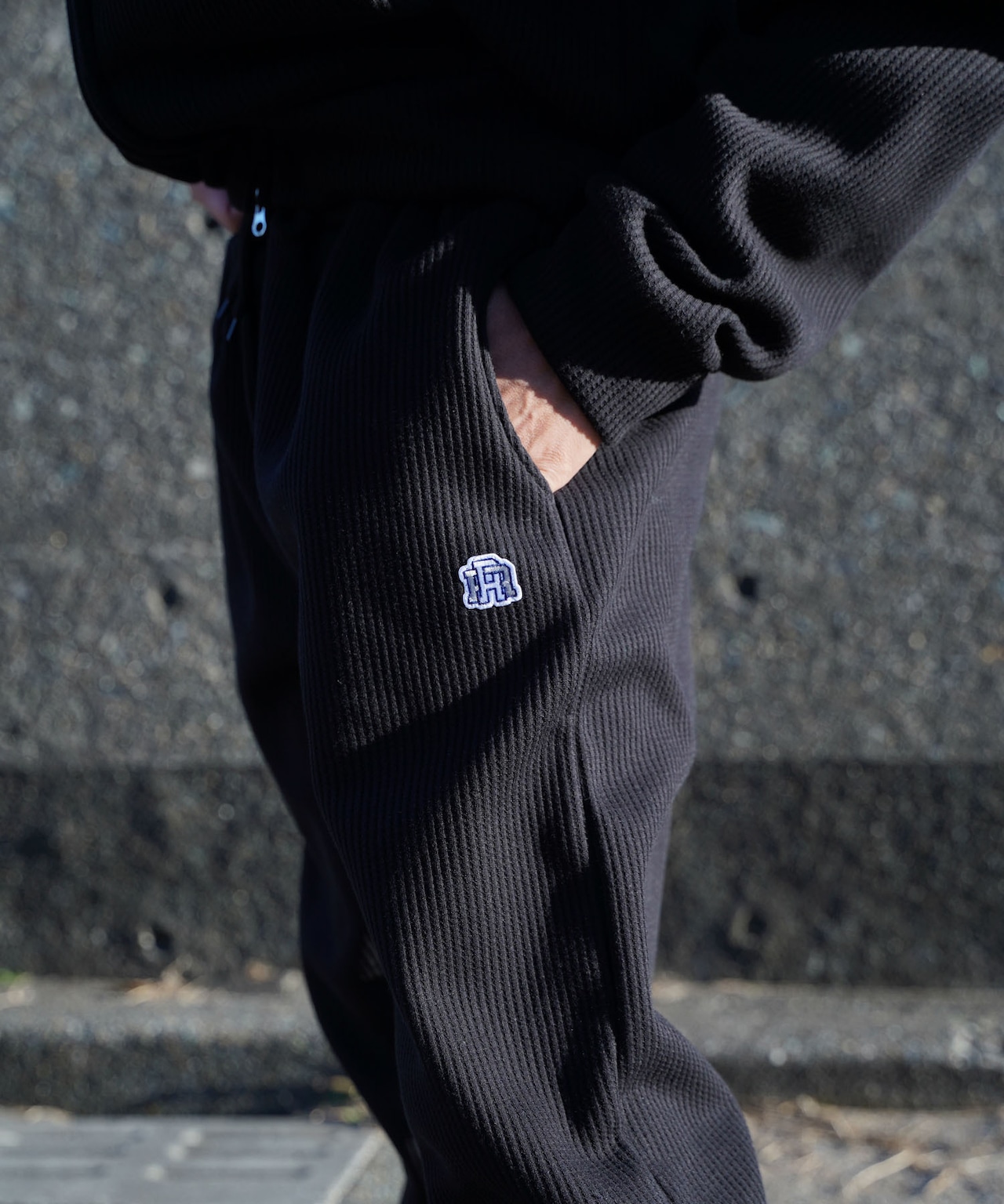 【#Re:room】RR WAPPEN WAFFLE WIDE PANTS［REP252］