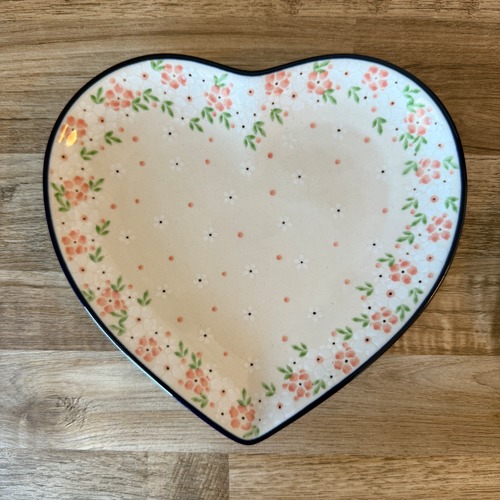 ハートプレート22/23cm（桜柄）