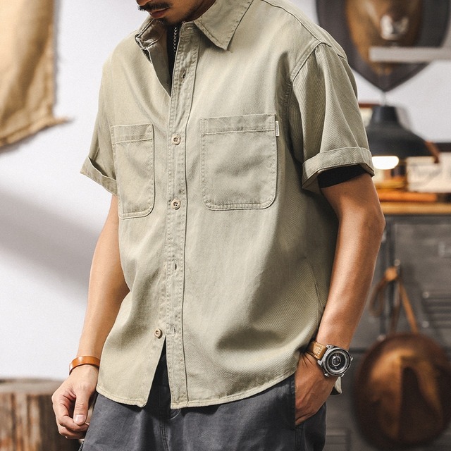 ヴィンテージデニムカーゴシャツ 225582