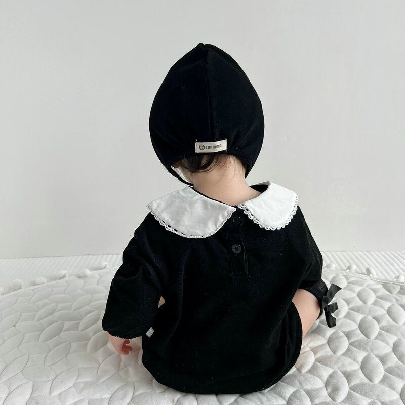 らむねページです。ロンパース　2着　モコモコ◎コーデュロイロングネック リンクコーデ】ランダムコーデュロイロンパース