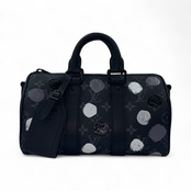 【LOUIS VUITTON】ルイヴィトン 草間彌生 キーポル・バンドリエール 25 2WAY ハンドバッグ ショルダーバッグ モノグラム・エクリプス