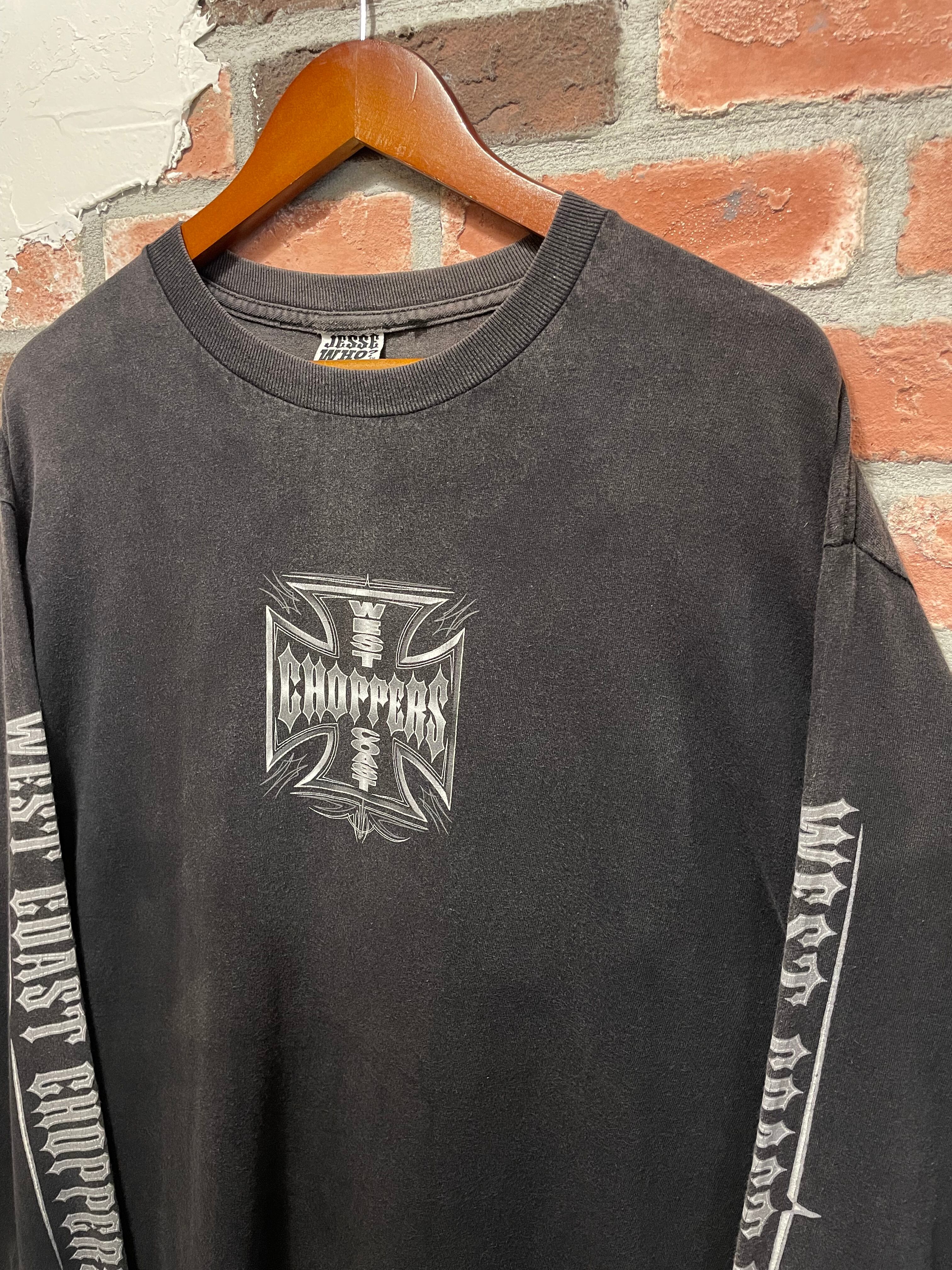 West Coast Choppers L/S Tee 黒 L ウエストコーストチョッパー 長袖
