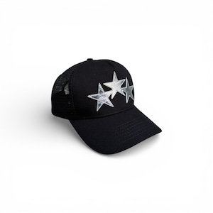【AMIRI】3 STAR METALLIC TRUCKER HAT