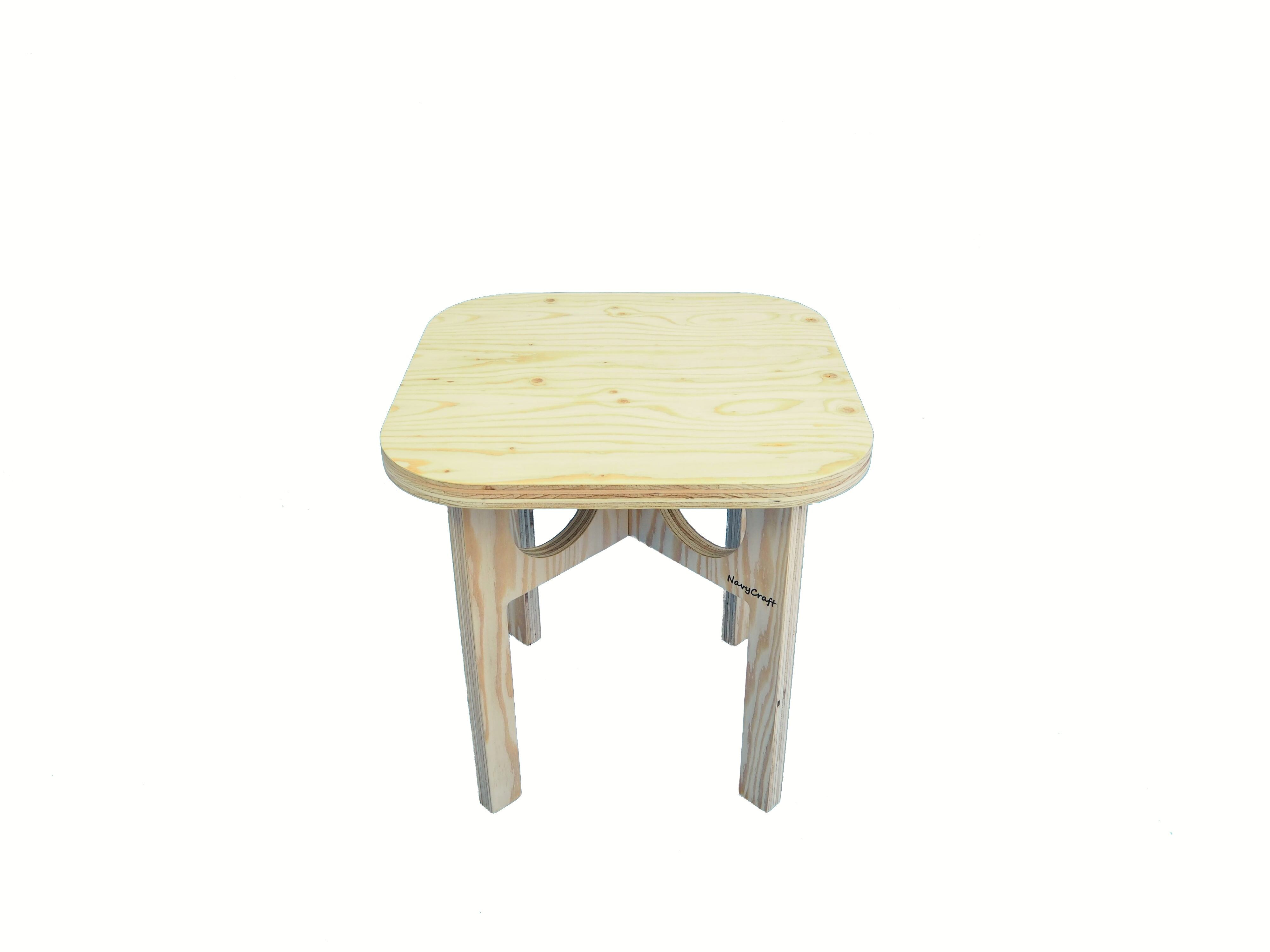 折りたたみ木製テーブル　-無塗装-