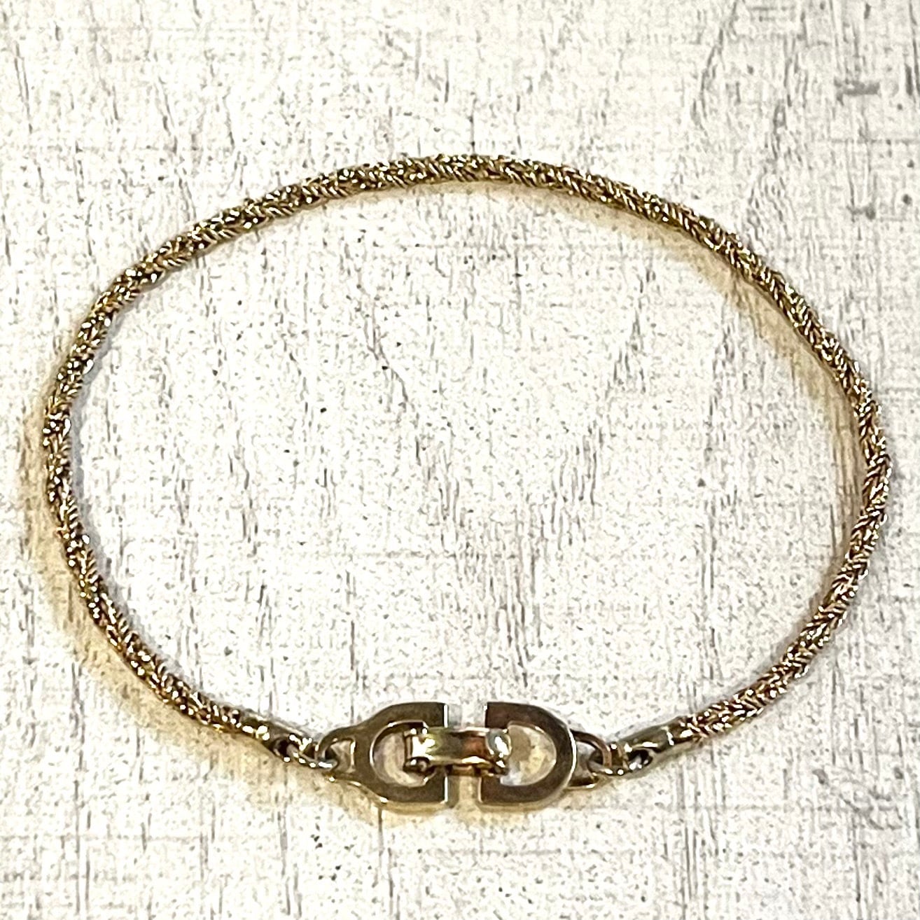 DIOR CD ROPE CHAIN BRACELET/ゴールド/ブレスレット DIOR CD DESIGN ROPE CHAIN BRACELET/ゴールド/ブレスレット