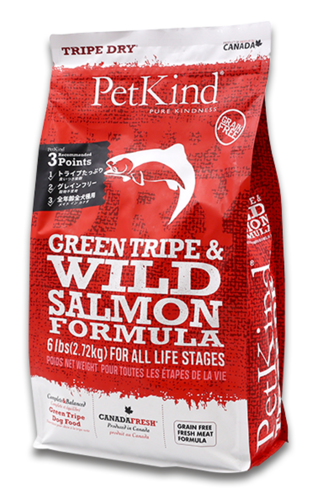 ペットカインド・グリーントラムライプ＆ワイルドサーモン6.35ｋｇ