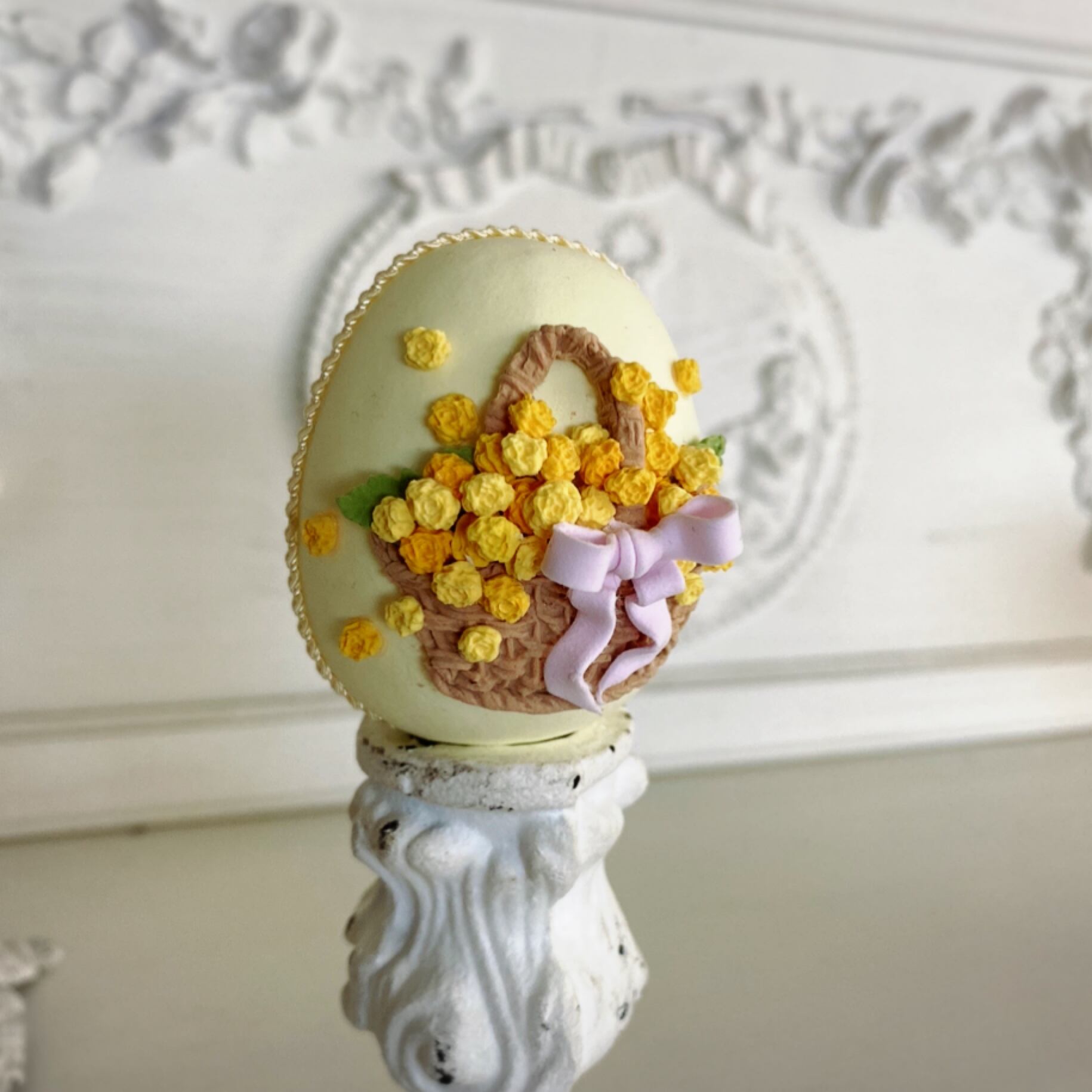 イースターエッグ*ミモザバスケット* Easter egg*Mimosa Basket