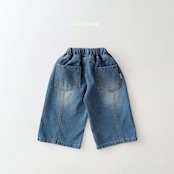 【取寄】Dailybebe カーブデニム|秋服|韓国子供服|26/AT