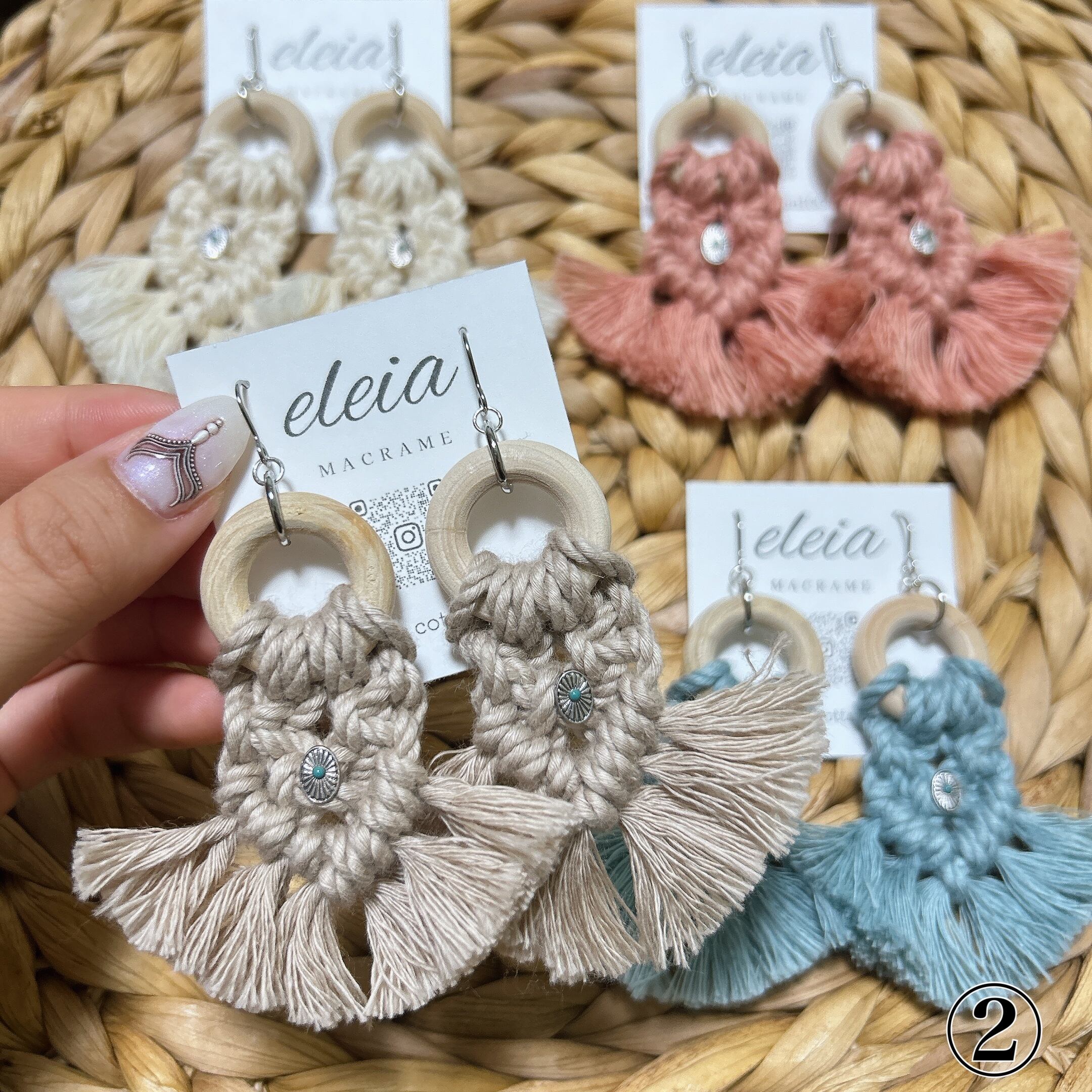 マクラメピアス | eleia
