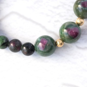 【再販】天眼模様／夢で見た神秘の森［ルビーインフックサイト・インゾイサイト／ルビー／ルチル／水晶］