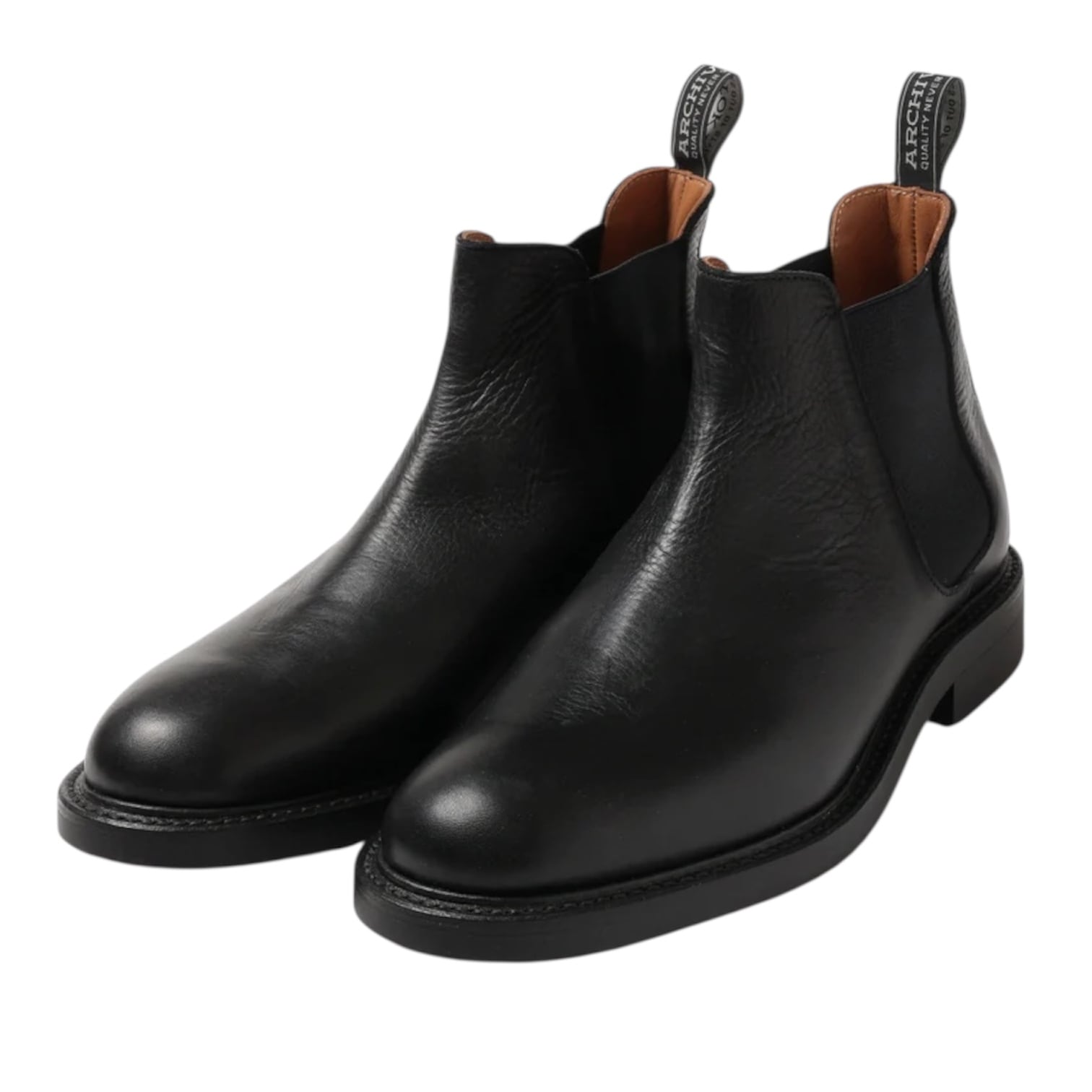 archive ブーツ ARCHIVE TOKYO / STEED SHORT CHELSEA BOOTS Black | 【FLAGS】メンズ