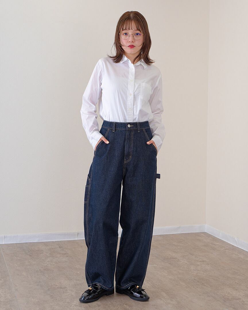 コクーンペインターワイドデニムパンツ CP24-d360 | Reef OnlineStore