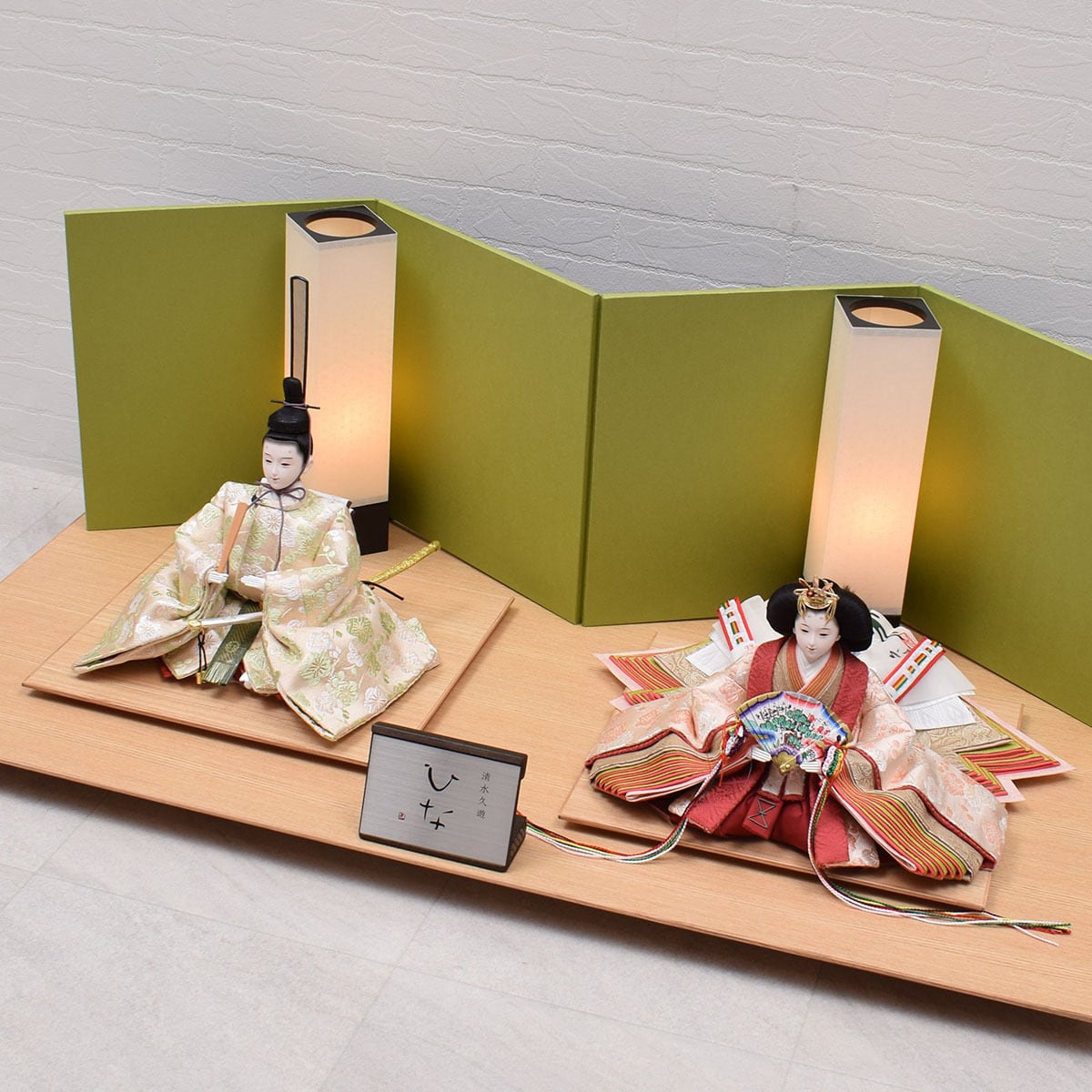 雛人形 親王飾り<梅花>清水久遊|おしゃれ|モダン|今どき 雛人形 親王飾り<梅花>清水久遊|おしゃれ|モダン|今どき