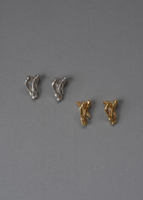 Heart earrings gold