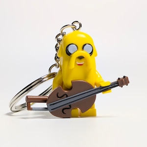 ☆ブロックフィギュアキーホルダー☆【 アドベンチャータイム (Adveuture Time) 】ジェイク〚アメリカン雑貨 アメトイ〛