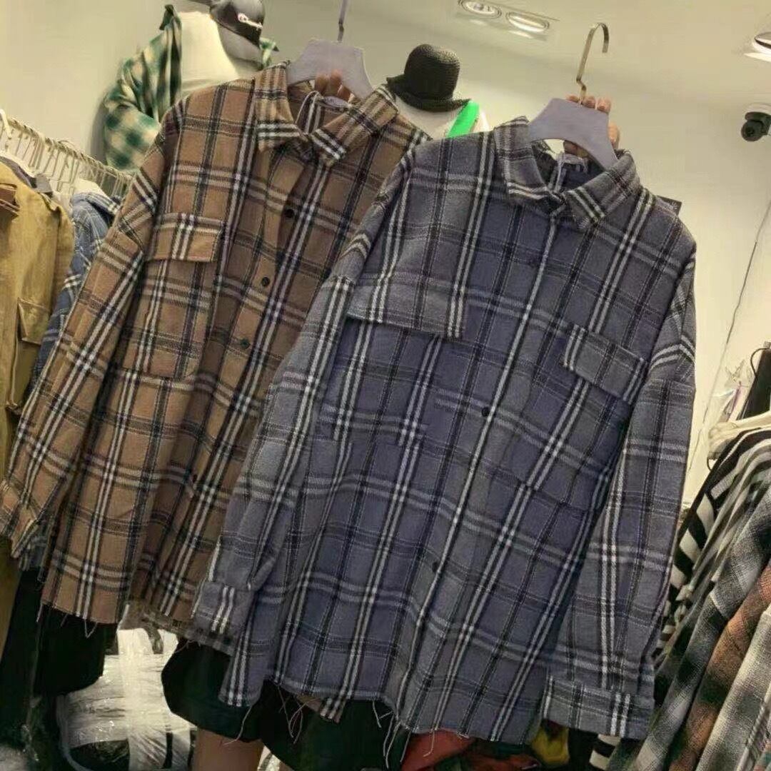 チェックシャツ