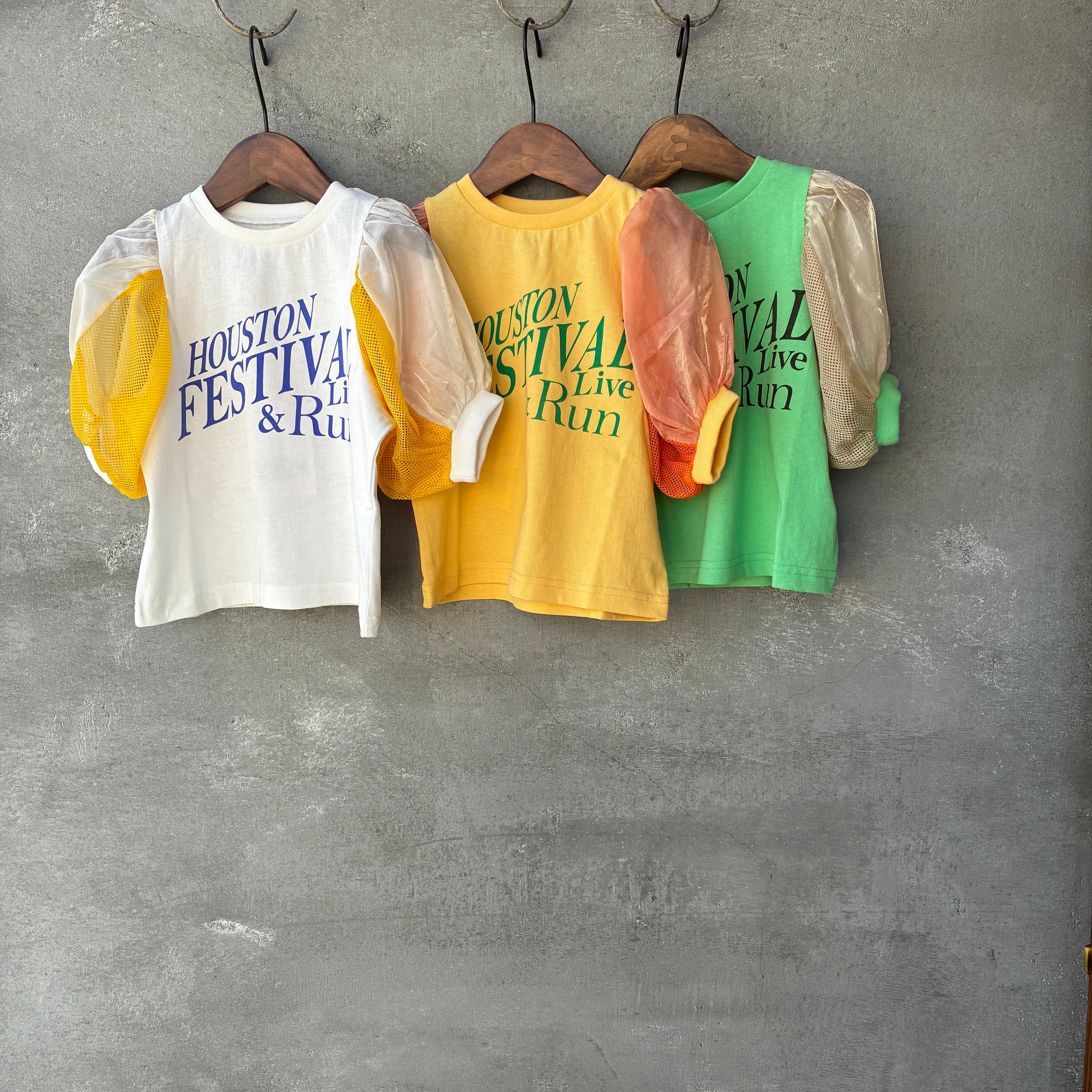 【即納】O&G クボリュームスリーブリメイクTシャツ 80~140
