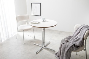 【3点セット】Stjerne 幅70cm 丸型カフェテーブル+チェア2脚