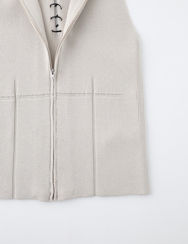 【ulikasanctus】BACK STRING KNIT VEST