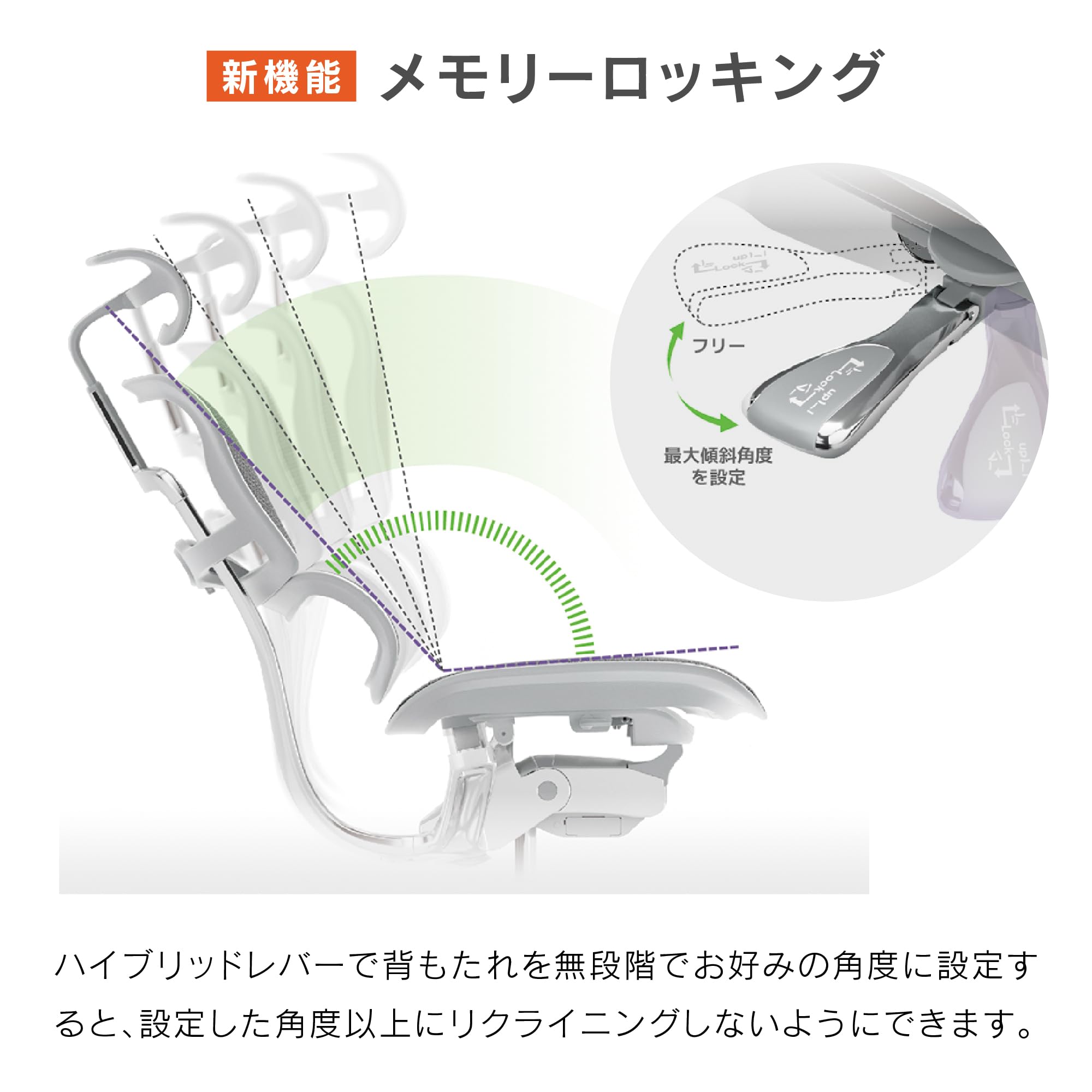エルゴヒューマン2(Ergohuman2) オフィスチェア ヘッドレスト付き 昇降