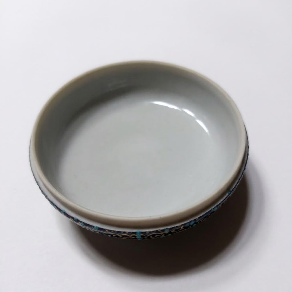 九谷焼 香合 青粒鉄仙（あおちぶてっせん） | hisadashop